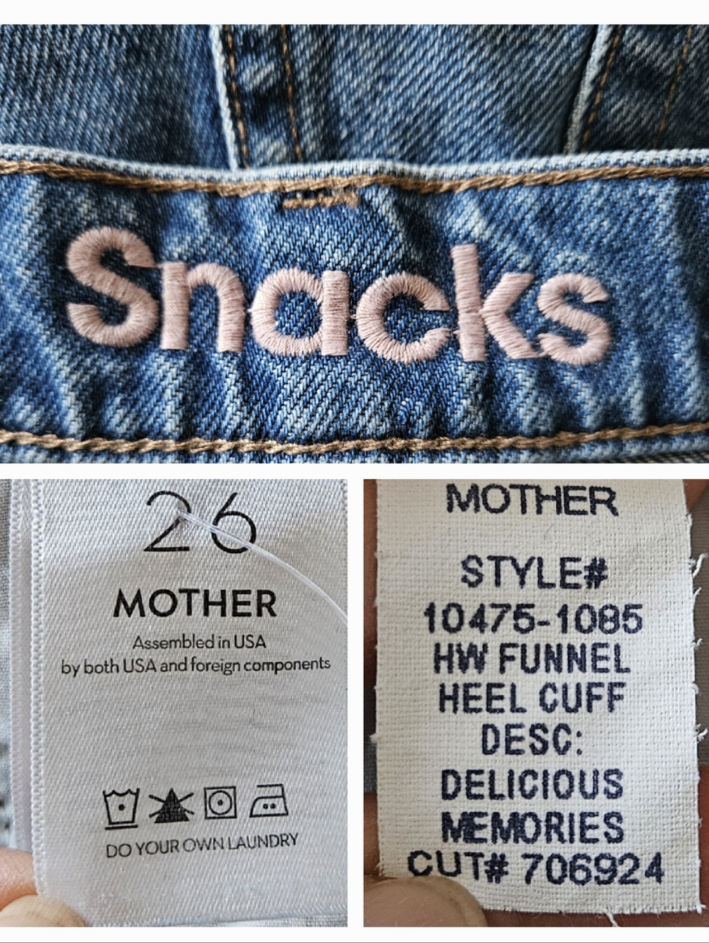 MOTHER SNACKS! The Funnel Heel Cuff Jeans in Delicious Memories Wash - Picture 6 of 12